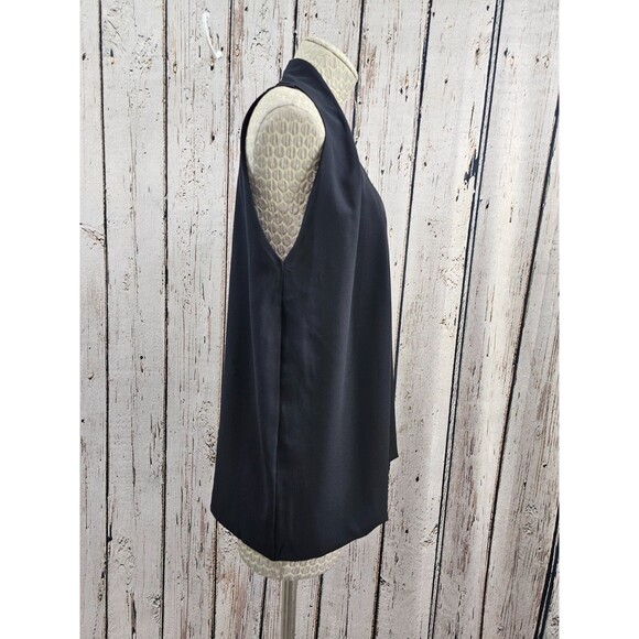 CS Women's L Diane Von Furstenberg Regan Draped Sleeveless Tank Top Blouse EUC - Picture 3 of 6